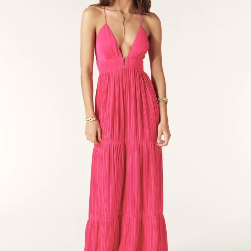 ba&sh Wasta Pleated Maxi Dress